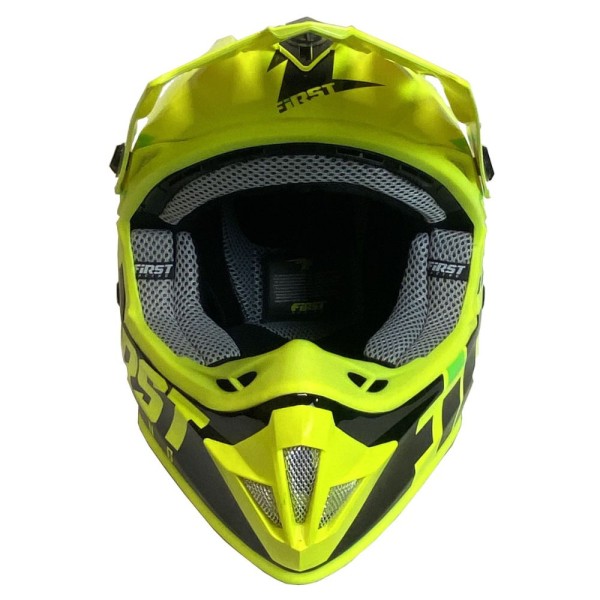 Casco MTB First Racing K2 Lightning Bolt Amarillo Neón / Verde Neón / Negro FIRST RACING - 3