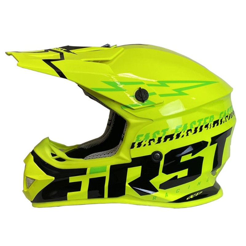 First Racing K2 Lightning Bolt Junior MTBHelm Neongelb/Neongrün/Schwarz