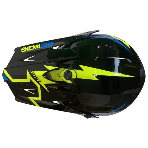 Casco MTB First Racing K2 Lightning Bolt Junior Negro / Amarillo / Azul FIRST RACING - 4