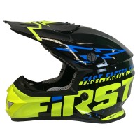 Casco MTB First Racing K2 Lightning Bolt Junior Negro / Amarillo / Azul FIRST RACING - 1