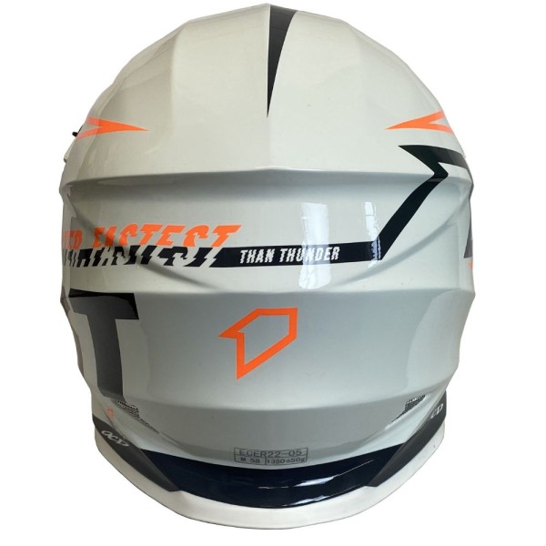 Casco MTB First Racing K2 Lightning Bolt Blanco / Gris / Naranja FIRST RACING - 5