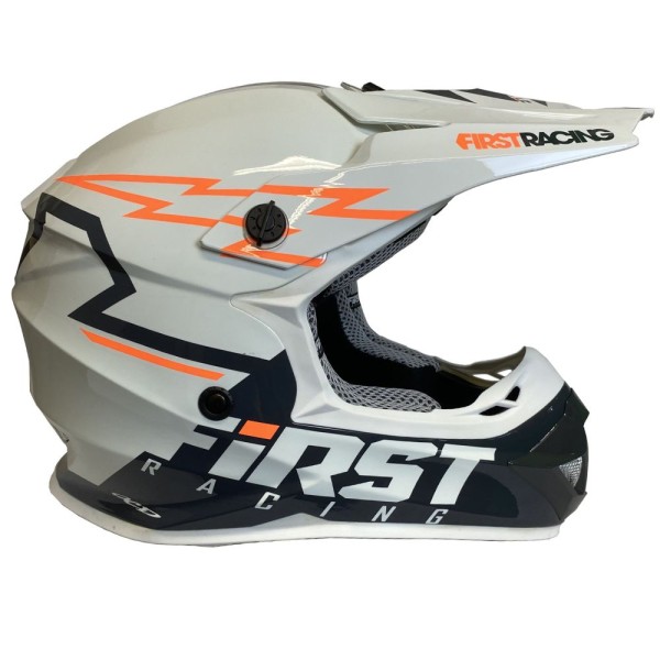 Casco MTB First Racing K2 Lightning Bolt Blanco / Gris / Naranja FIRST RACING - 3