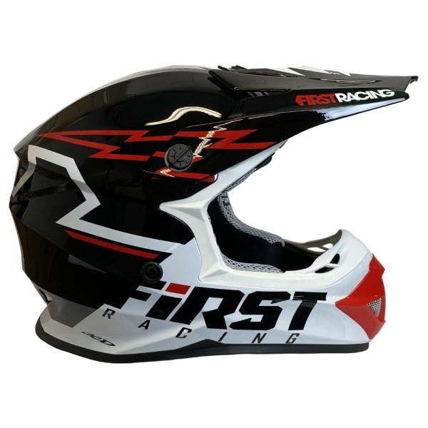 Casco MTB First Racing K2 Lightning Bolt Negro / Blanco / Rojo FIRST RACING - 1