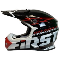 Casco MTB First Racing K2 Lightning Bolt Negro / Blanco / Rojo FIRST RACING - 1