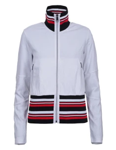 Luhta Hamari Optische weiße Reißverschlussjacke LUHTA - 1