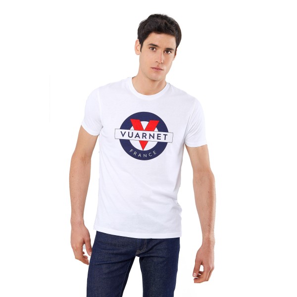 Vuarnet Logo Apparel Mod Tee SS Bianco VUARNET - 2