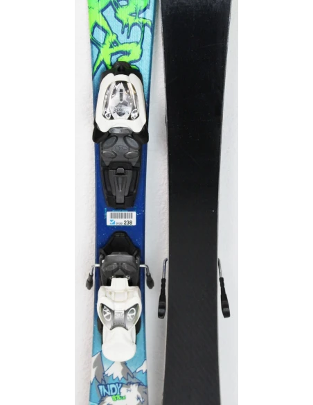 Pack Ski K2 Indy + Marker 4.5 Blau / Grün zustand 2