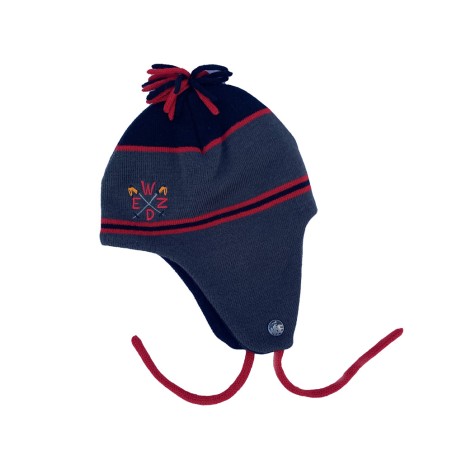Wed'ze Inca Boy Formula One 12 Beanie Schwarz / Rot WEDZE - 1