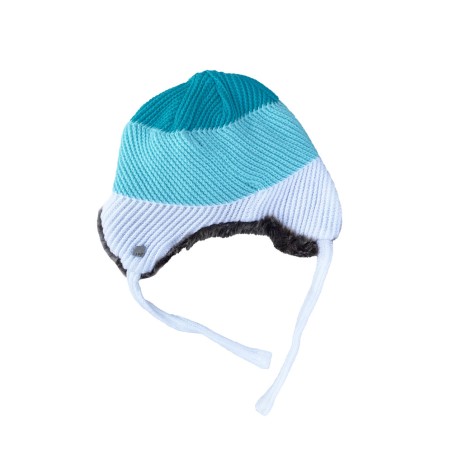 Junior Beanie Wed'ze Jr16 Sl1 Ceramic Turquoise / White WEDZE - 2
