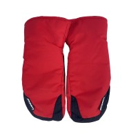 Moufles De Ski Wed'ze Chill Mitten Junior Rouge  Black