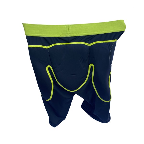 Pantalón corto de protección Wed'ze Defense Short 2 Negro / Verde