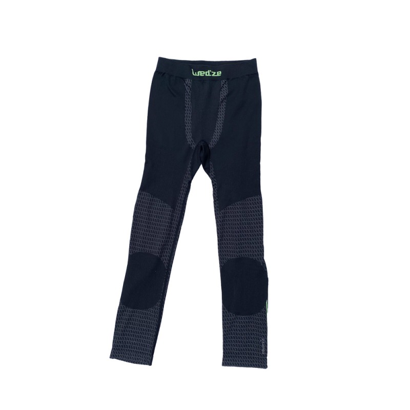 Wed'ze My Slim 1/2 Pant Funktionsunterwäsche Schwarz / Grün WEDZE - 1
