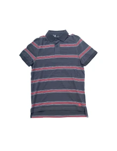 Domyos EL2 gestreiftes graues Poloshirt DOMYOS - 1