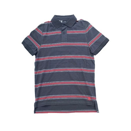 Domyos EL2 gestreiftes graues Poloshirt DOMYOS - 1