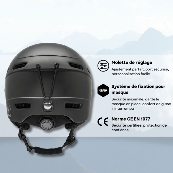 Casco da sci Torrent SP-S658V Nero