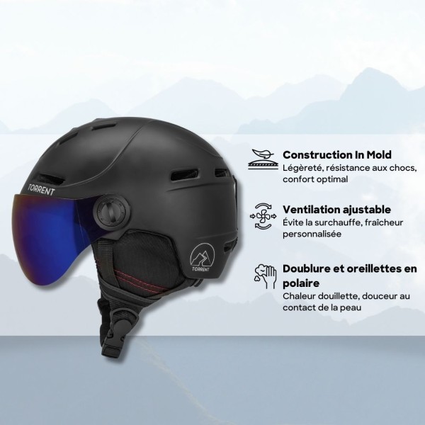 Casco da sci Torrent SP-S658V Nero