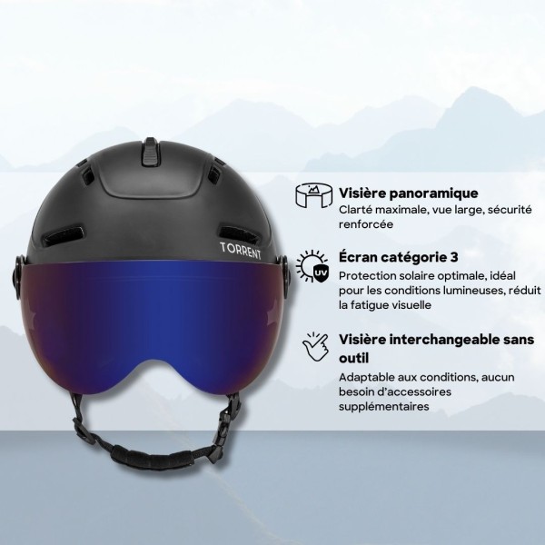 Casco da sci Torrent SP-S658V Nero