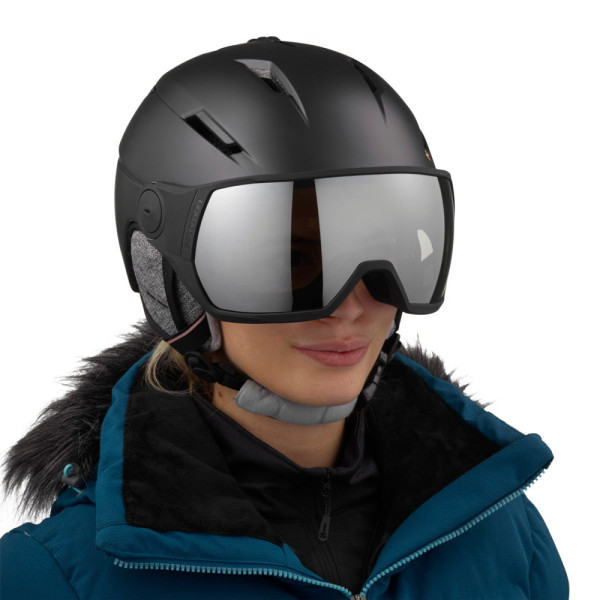 Salomon Icon² Visor Ski Helmet Black / Silver