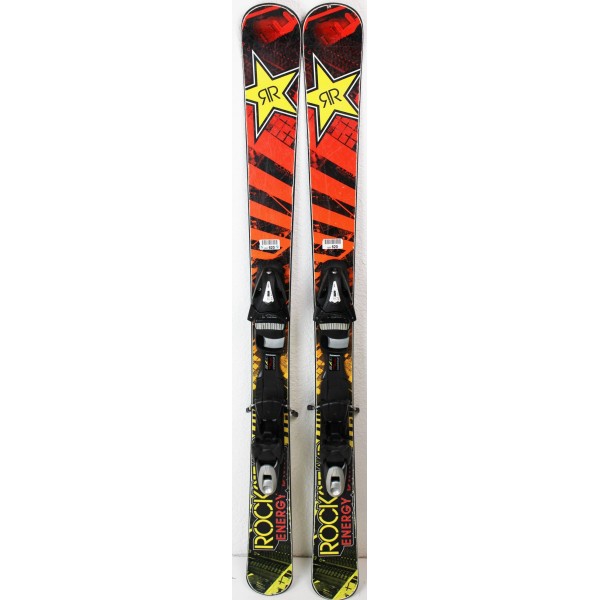 Pack Ski Rockstar Energy Drink mini sci + Binding Tyrolia SP75 - stato 3