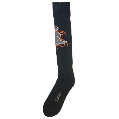 Ski-socken Thermolite Schwarz / Orange