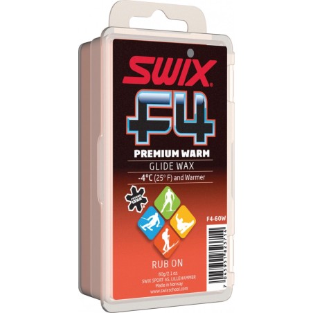 Fart Swix F4 Solid Warm 60g Rouge Fart Swix F4 Solid Warm 60g Rouge