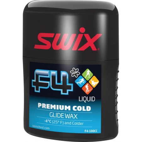 Fart Liquide Swix F4 Premium Cold 100ml Bleu SWIX - 1 Fart Liquide Swix F4 Premium Cold 100ml Bleu SWIX - 1