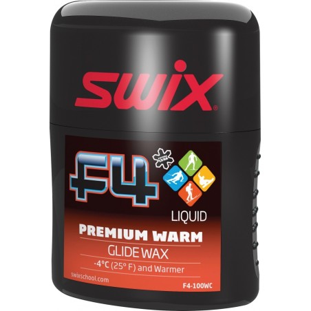 Fart Liquide Swix F4 Premium Warm 100ml Rouge Fart Liquide Swix F4 Premium Warm 100ml Rouge