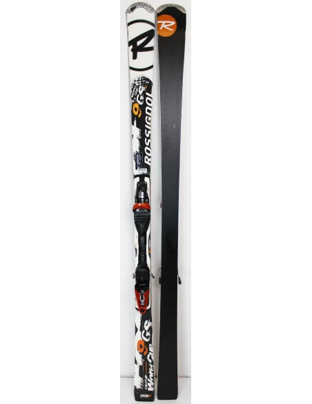 Pack Ski Rossignol Radical 9 GS WorldCup TI + Bindungen Rossignol 120 Schwarz