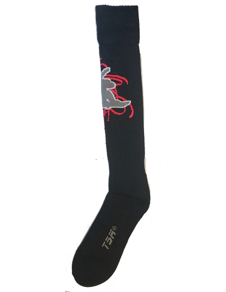 Ski-socken Thermolite Schwarz / Rot