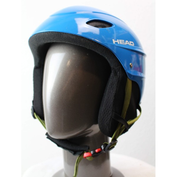 Casco de esquí utilizado Cabeza Azul