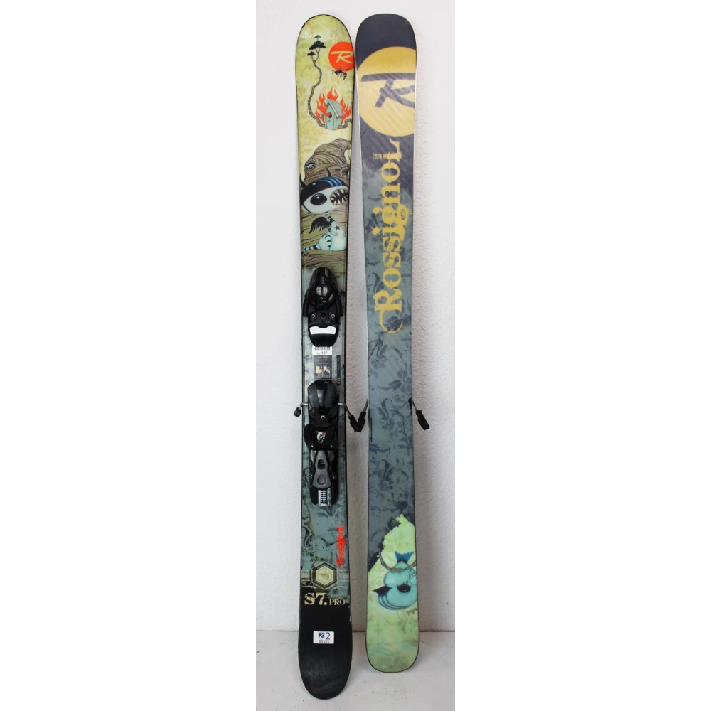 Pack Ski Rossignol S7 Pro + Bindungen Salomon 607 Zustand 2