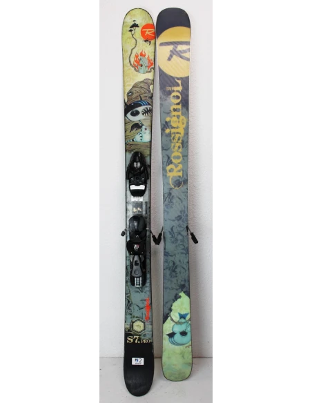 Pack Ski Rossignol S7 Pro + Bindungen Salomon 607 Zustand 2