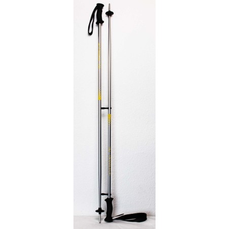 Bâtons de Ski Torrent Alu Argent / Jaune 130