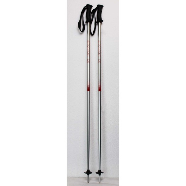 Ski poles Torrent Alu-Silver / Red 120