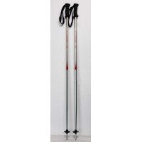 Ski poles Torrent Alu-Silver / Red 120