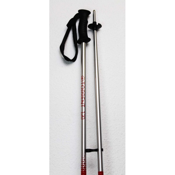 Ski poles Torrent Alu-Silver / Red 120