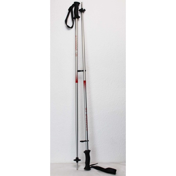 Ski poles Torrent Alu-Silver / Red 120