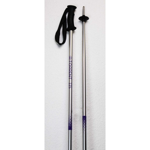 Bâtons de Ski Torrent Alu Argent / Violet 115