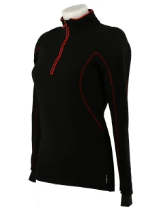 Fleece-wed ' ze Xwarm Schwarz / Rosa