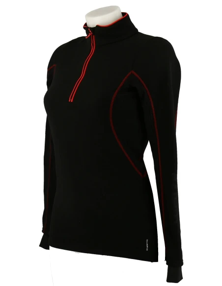 Fleece-wed ' ze Xwarm Schwarz / Rosa
