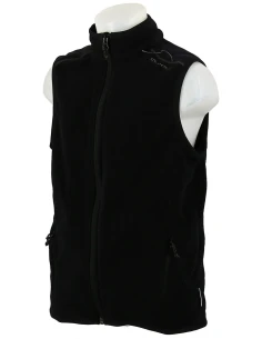 Fleece-Jacke Ohne Ärmel Quechua-F500 Schwarz
