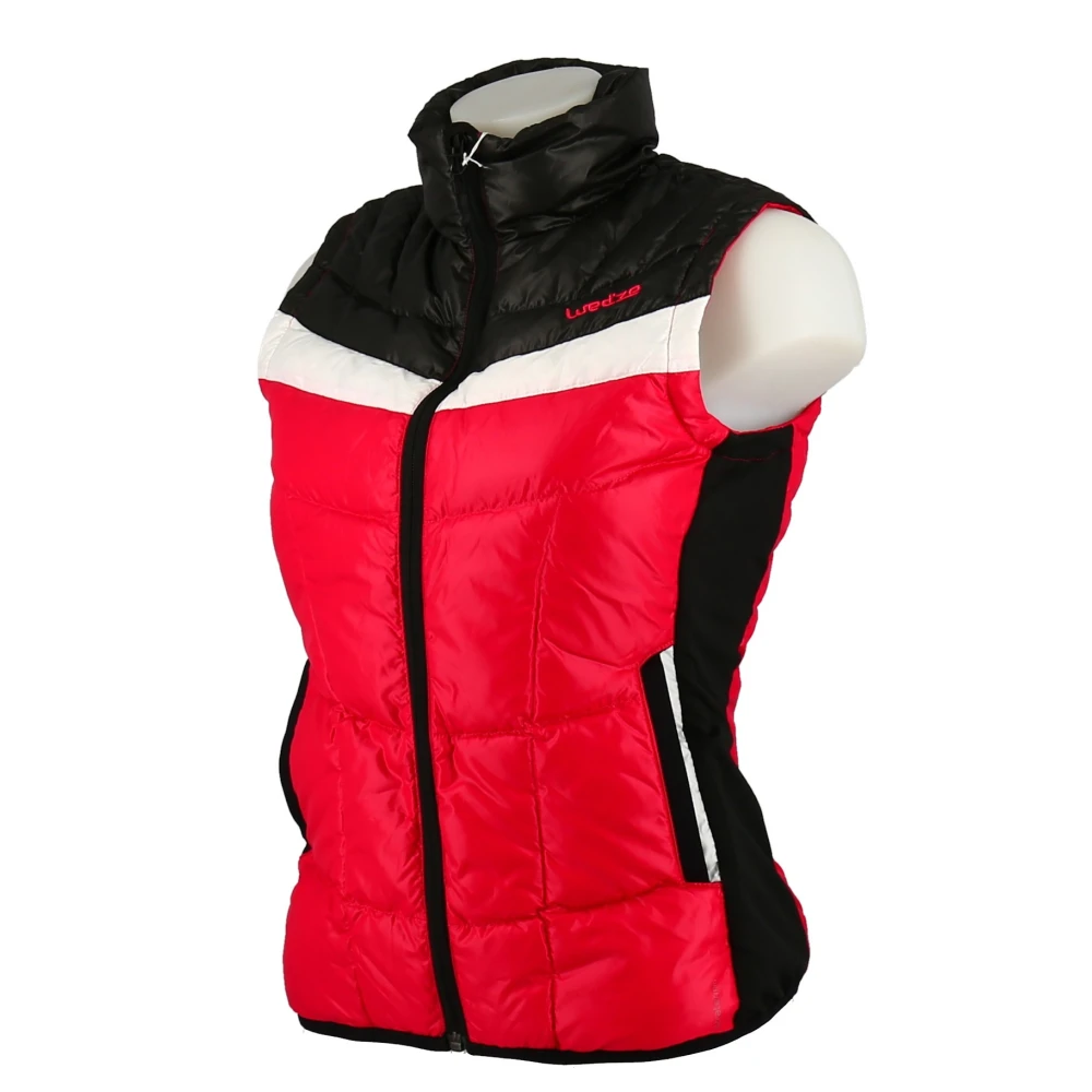 Daunenjacke Ohne Ärmel Quechua Mideet Sut Rosa / Schwarz