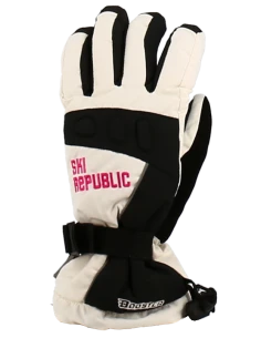 Republic Ski Booster Skihandschuhe Weiss / Schwarz