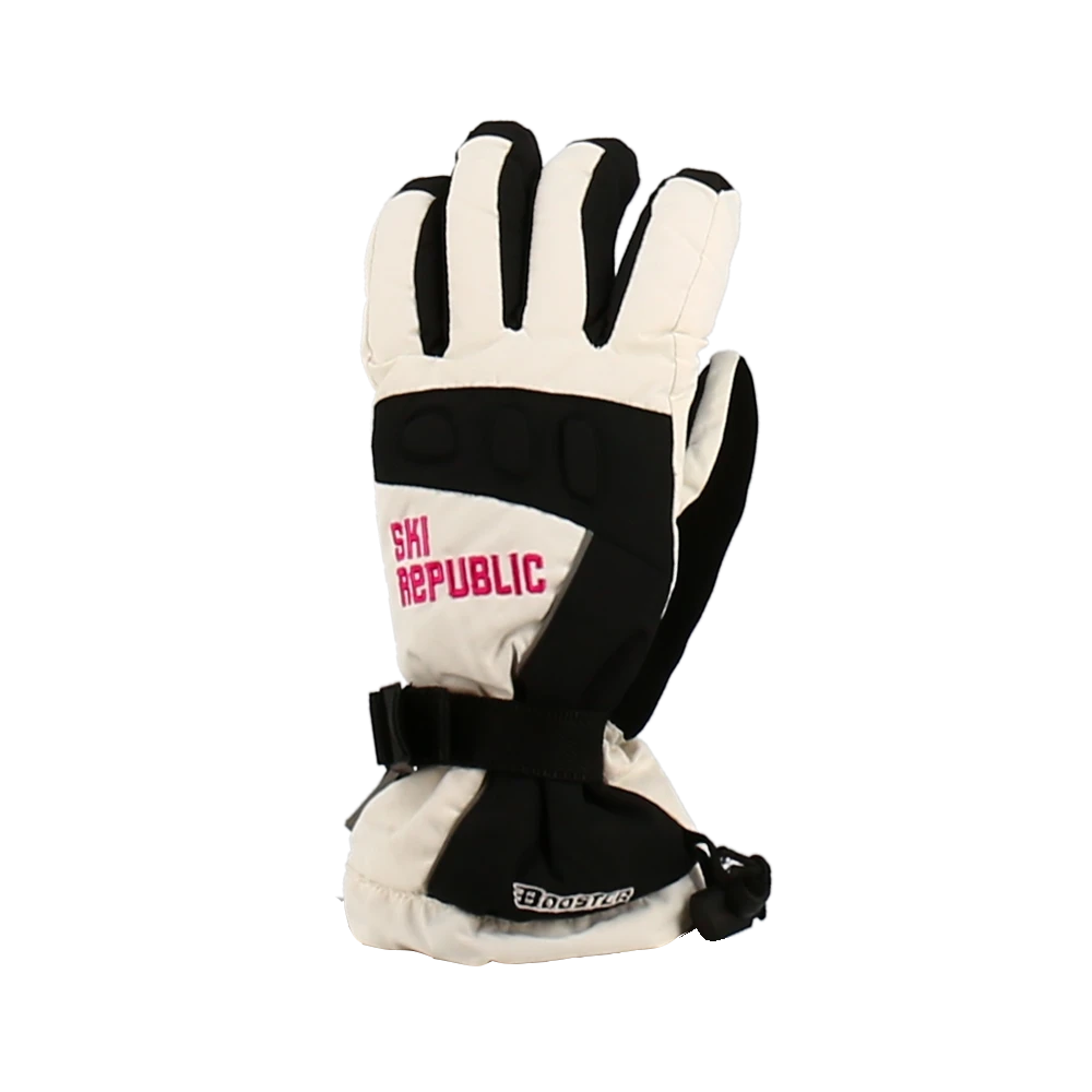 Republic Ski Booster Skihandschuhe Weiss / Schwarz
