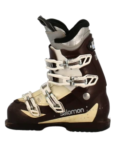 Salomon Divine 550 Botas de esquí blancas y marrones