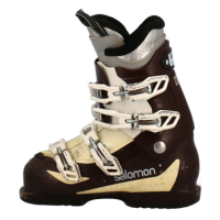 Salomon Divine 550 Botas de esquí blancas y marrones