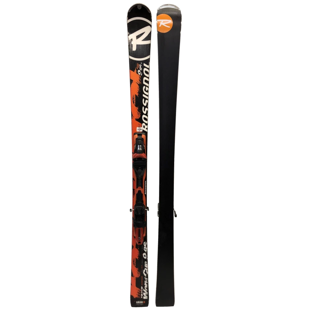 Packung Ski Rossignol Radical World Cup 9 GS Schwarze Rossignol-Bindungen