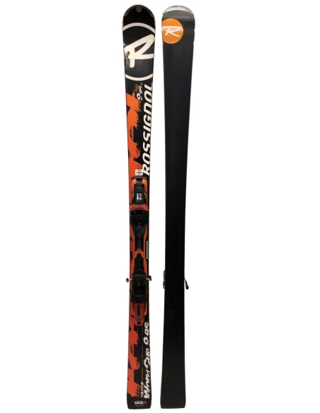 Packung Ski Rossignol Radical World Cup 9 GS Schwarze Rossignol-Bindungen