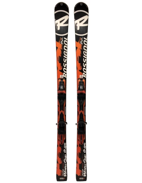Packung Ski Rossignol Radical World Cup 9 GS Schwarze Rossignol-Bindungen
