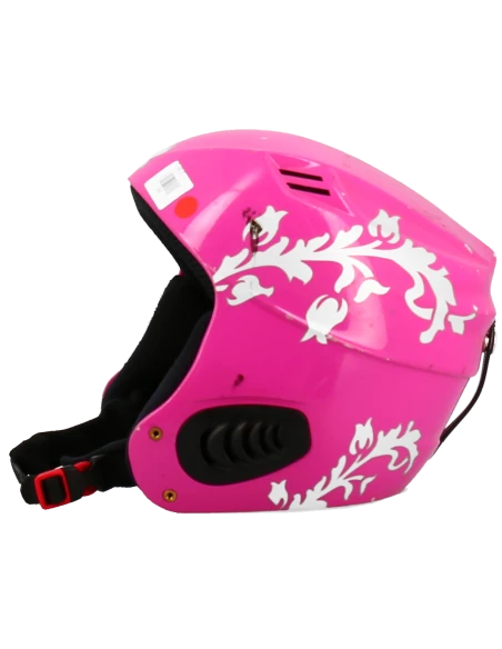 X Tulpen Rosa Jr verwendet Skihelm